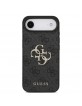 Guess iPhone 17 Air Hülle Case Metal Big Logo 4G Schwarz