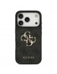 Guess iPhone 17 Pro Hülle Case Metal Big Logo 4G Schwarz