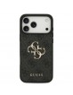Guess iPhone 17 Pro Max Hülle Case Metal Big Logo 4G Schwarz