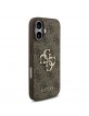 Guess iPhone 17 Hülle Case Metal Big Logo 4G Braun