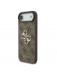 Guess iPhone 17 Air Hülle Case Metal Big Logo 4G Braun