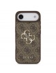 Guess iPhone 17 Air Hülle Case Metal Big Logo 4G Braun
