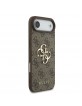 Guess iPhone 17 Air Hülle Case Metal Big Logo 4G Braun