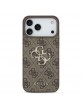 Guess iPhone 17 Pro Max Hülle Case Metal Big Logo 4G Braun