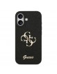 Guess iPhone 17 Hülle Case Glitter Fixed Glitter Big 4G Schwarz