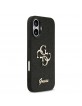 Guess iPhone 17 Hülle Case Glitter Fixed Glitter Big 4G Schwarz
