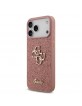 Guess iPhone 17 Pro Max Hülle Case Fixed Glitter Big 4G Logo Rosa