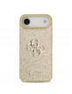Guess iPhone 17 Air Case Fixed Glitter Big 4G Logo Gold