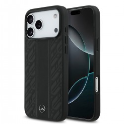 Mercedes iPhone 17 Pro Max Echtleder Hülle Case Laurel MagSafe Schwarz