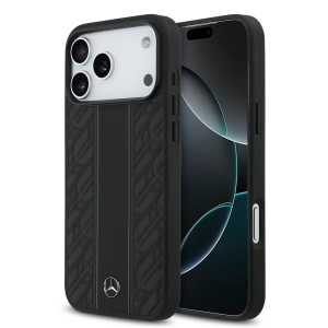 Mercedes iPhone 17 Pro Max Echtleder Hülle Case Laurel MagSafe Schwarz