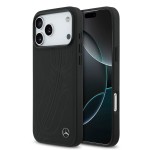 Mercedes iPhone 17 Pro Max Echtleder Hülle Laurel Case MagSafe Schwarz