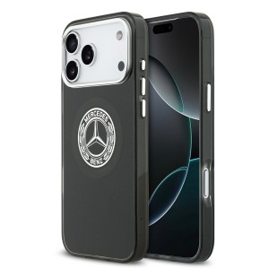 Mercedes iPhone 17 Pro Max Hülle Case MagSafe Vintage Logo Schwarz