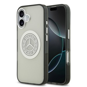 Mercedes iPhone 17 Hülle Case MagSafe Vintage Logo Grau