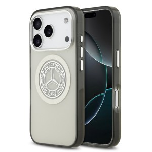 Mercedes iPhone 17 Pro Hülle Case MagSafe Vintage Logo Grau