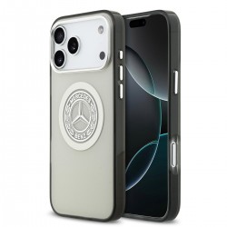 Mercedes iPhone 17 Pro Max Hülle Case MagSafe Vintage Logo Grau