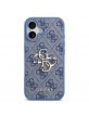 Guess iPhone 17 Hülle Case Metal Big Logo 4G Blau