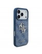 Guess iPhone 17 Pro Hülle Case Metal Big Logo 4G Blau
