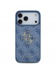 Guess iPhone 17 Pro Max Hülle Case Metal Big Logo 4G Blau