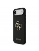Guess iPhone 17 Air Case Grained Big 4G Logo Black