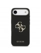 Guess iPhone 17 Air Case Grained Big 4G Logo Black