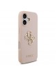 Guess iPhone 17 Hülle Case Grained Big 4G Logo Rosa