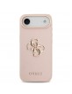Guess iPhone 17 Air Case Grained Big 4G Logo Pink