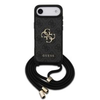 Guess iPhone 17 Air Case Cord Stap Crossbody 4G Big Logo Black