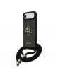 Guess iPhone 17 Air Hülle Case Cord Stap Crossbody 4G Big Logo Schwarz