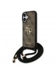 Guess iPhone 17 Hülle Case Cord Stap Crossbody 4G Big Logo Braun
