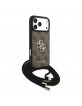 Guess iPhone 17 Pro Max Hülle Case Cord Stap Crossbody 4G Big Logo Braun
