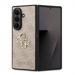 Guess Samsung Z Fold 7 Case Big 4G Metal Logo Pink