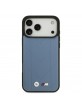 BMW iPhone 17 Pro Max Hülle Case Quilted M Logo MagSafe Blau