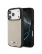 BMW iPhone 17 Pro Hülle Case MagSafe M Meshed Beige