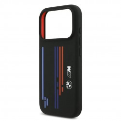 BMW iPhone 17 Pro Hülle Case MagSafe Multi Stripe Schwarz
