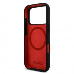 BMW iPhone 17 Pro Max Hülle Case MagSafe Silikon M Tricolor Schwarz