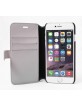 Mercedes iPhone 6 / 6S Tasche Book Case Pure Line Perforated Echtleder Grau