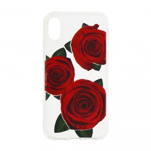 Guess iPhone Xs / X Flower Desire Hülle Case Cover Transparent