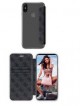 Guess iPhone X / XS 4G Charms Tasche Book Case Cover Grau