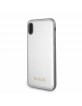 Guess iPhone X / Xs Iridescent Hülle Case Cover Silber