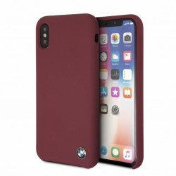 BMW iPhone X / Xs Signature Silikon Hülle Case Cover Rot