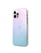 GUESS iPhone 12 / 12 Pro Case Cover 4G Gradient 3D Blue