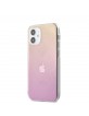 GUESS iPhone 12 mini Case Cover 4G Gradient 3D Pink