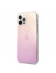 GUESS iPhone 12 / 12 Pro Case Cover 4G Gradient 3D Pink