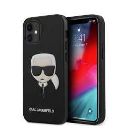 Karl Lagerfeld iPhone 12 mini case Karl Head Saffiano black