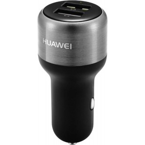 Huawei Car Charger 2 USB Fast Charging +USB-C Kable Schwarz