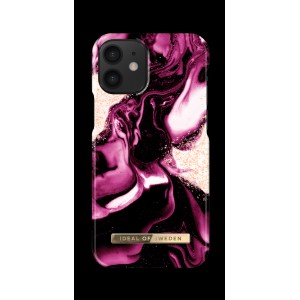 iDeal of Sweden iPhone 13 mini Cover Case Golden Ruby Marble Purple