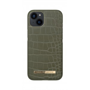 iDeal of Sweden iPhone 13 Case Cover Khaki Croco