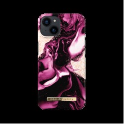 iDeal of Sweden iPhone 14 / 13 Hülle Case Golden Ruby Marble