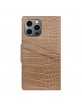 iDeal of Sweden iPhone 13 Pro Max Tasche Book Case Cover Croco Braun