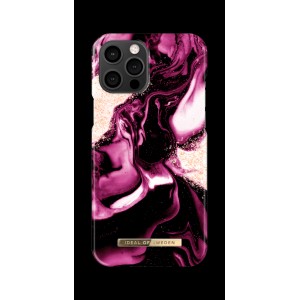 iDeal of Sweden iPhone 13 Pro Max Cover Case Golden Ruby Marble Purple